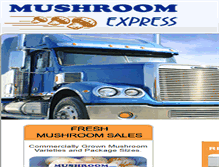 Tablet Screenshot of mushroomexpress.com